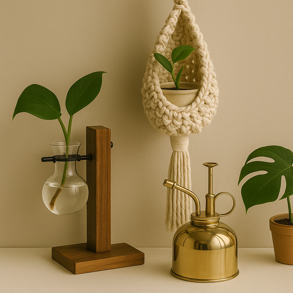 The Cradle™ Handwoven Air Plant Holder – Macramé Hanging Display