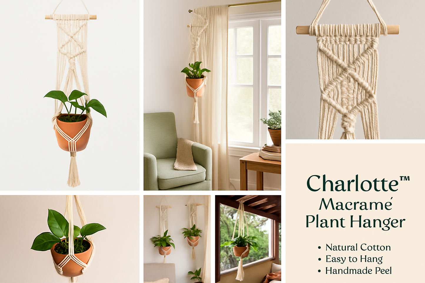 Charlotte™ Macramé Plant Hanger