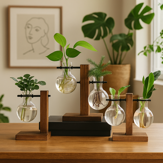 Willow™ Bulb Station – Double Glass Propagation Vase