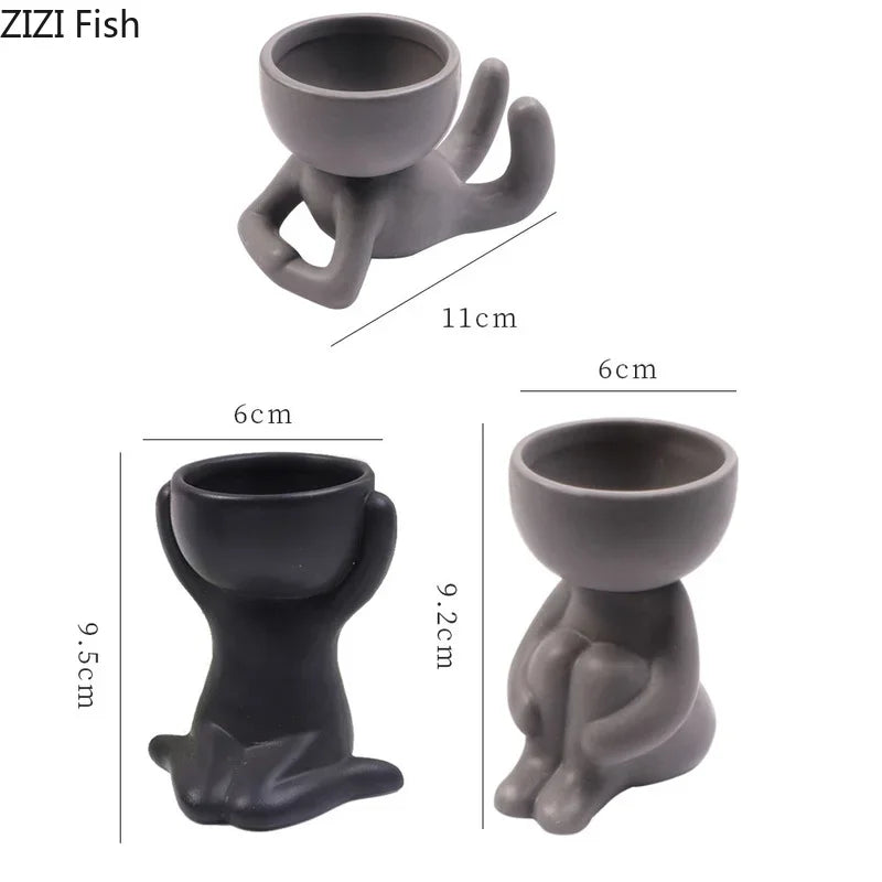 PlantFolk™ Pots – Sculptural Companion Planters